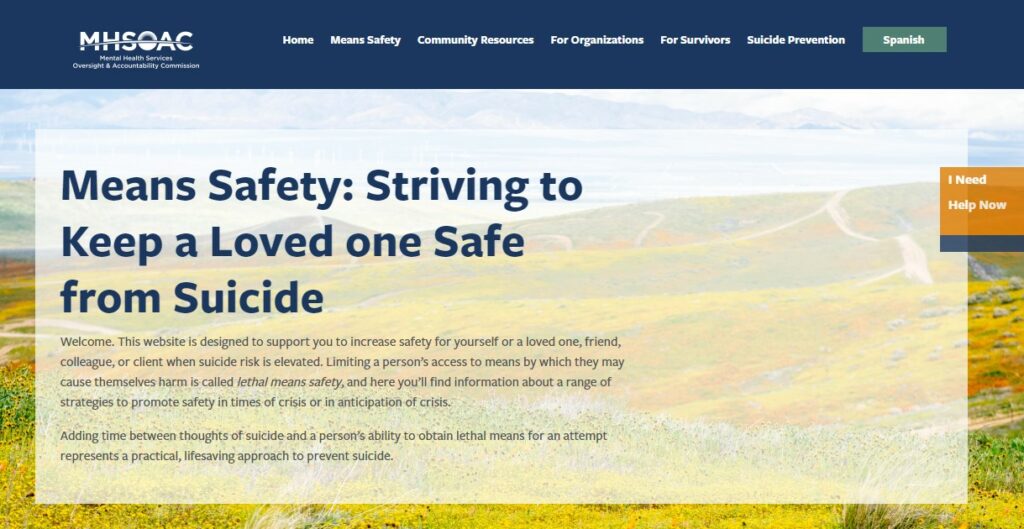 Striving for Safety Website Screenshot